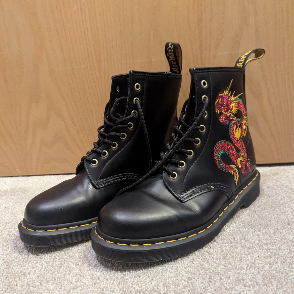 Dr Martens 1460 Embroidery Dragon Lace Up Boot